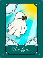 Galaxy Ghouls Tarot - The Sun Mini Tin Sign