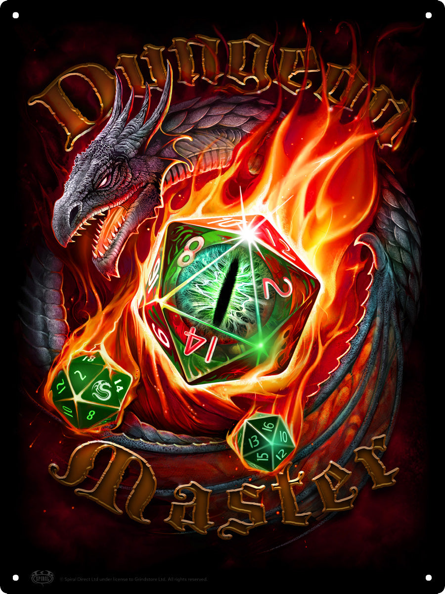 Spiral Dungeon Master Large Tin Sign – Buy at Stubbs Mugs