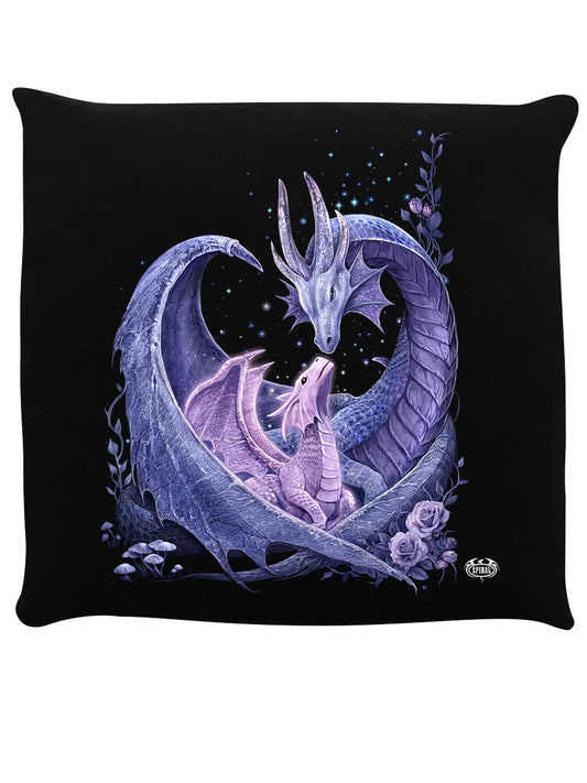 Spiral Maternal Instincts Black Cushion