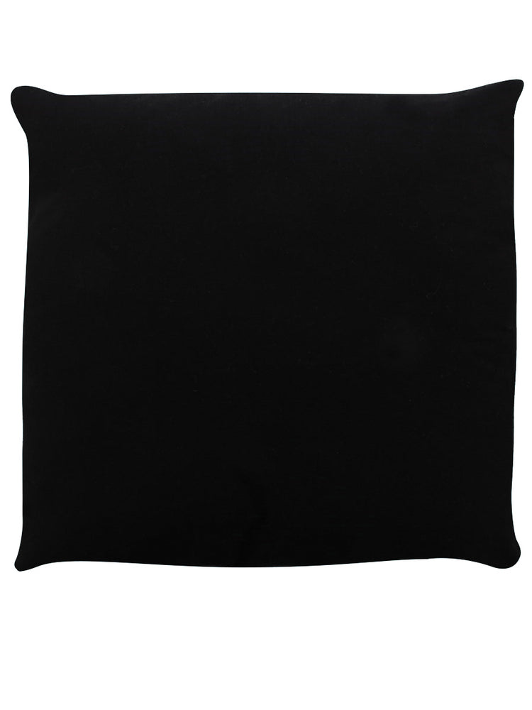 Spiral Bed of Roses Black Cushion