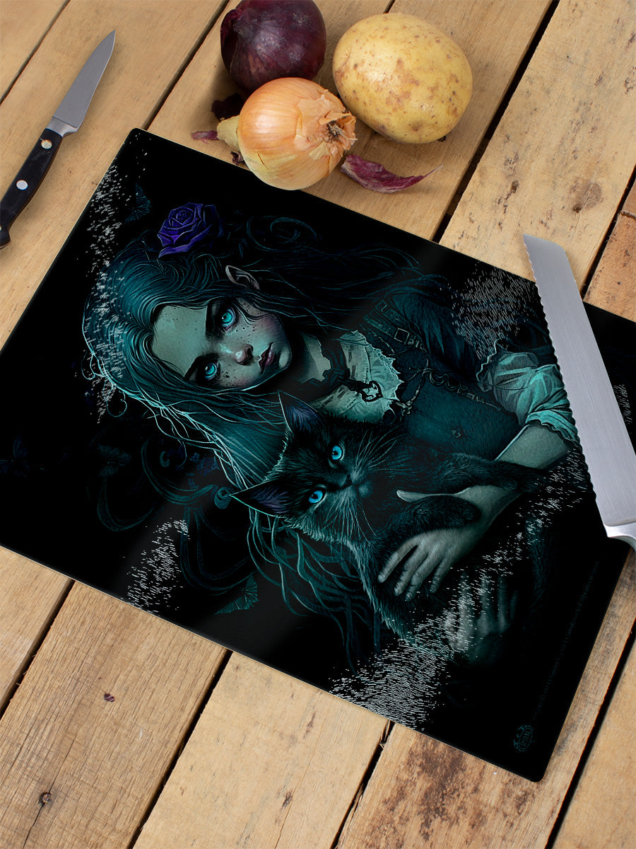 Spiral Goth Familiar Rectangular Chopping Board