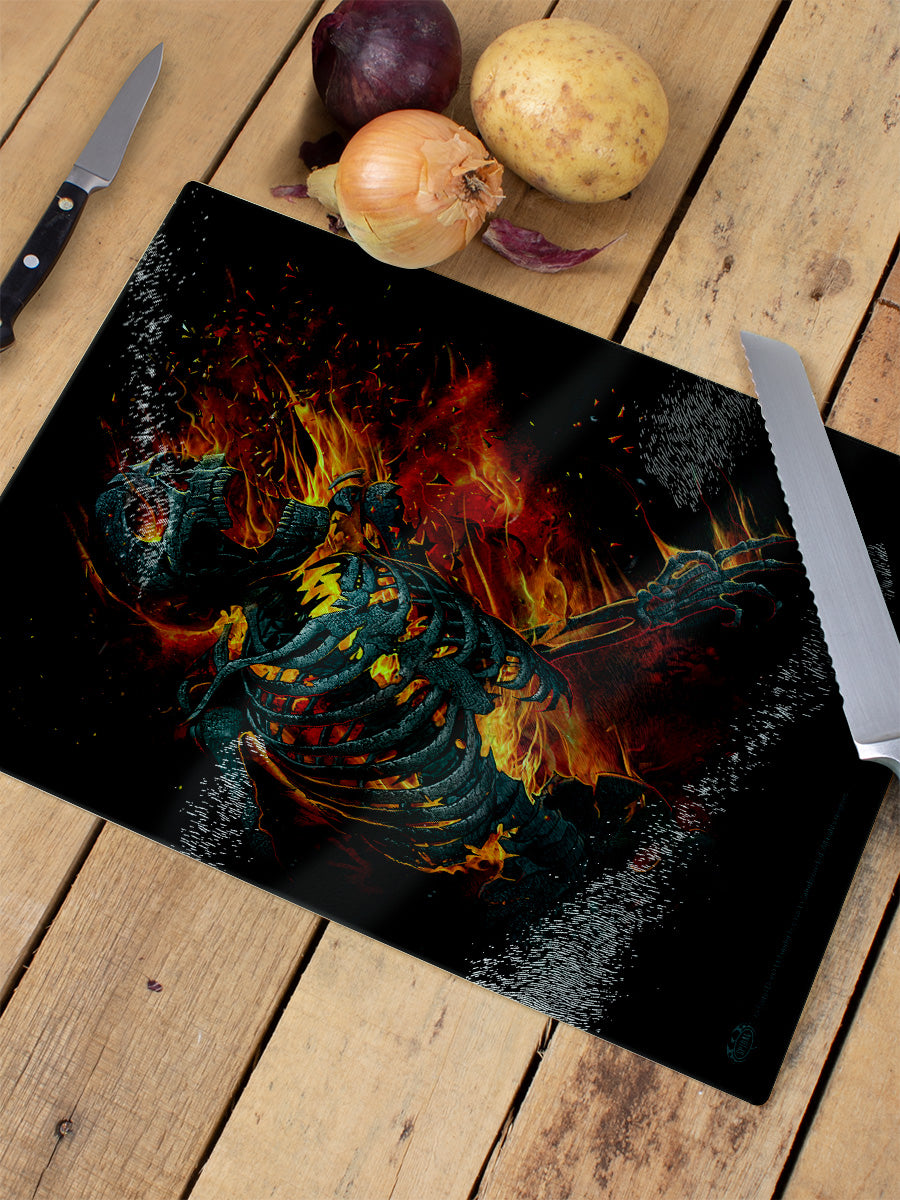 Spiral Atomic Blast Rectangular Chopping Board