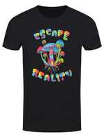 Escape Reality Mushroom Men's Black T-Shirt
