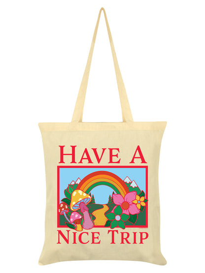 Have A Nice Trip Cream Tote Bag