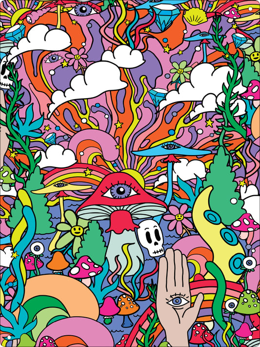 Trippy Dippy Large Tin Sign