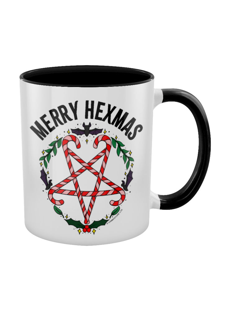 Merry Hexmas Black Inner 2-Tone Mug