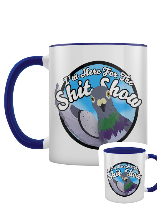 I'm Here For The Shit Show Blue Inner 2-Tone Mug