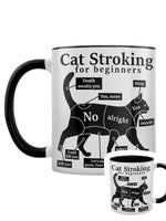 Cat Stroking For Beginners Black Inner 2-Tone Mug