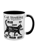 Cat Stroking For Beginners Black Inner 2-Tone Mug