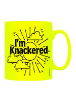 I'm Knackered Yellow Neon Mug