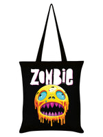Zombie Head Black Tote Bag