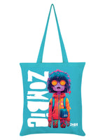 Zombie 3 Azure Blue Tote Bag
