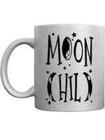 Moon Child Silver Glitter Mug
