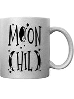 Moon Child Silver Glitter Mug