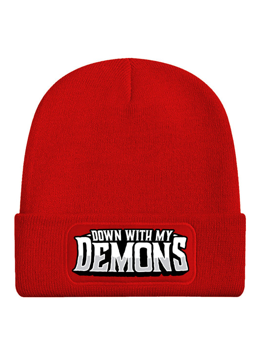 Down With My Demons Red Beanie