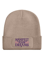 Manifest Your Dreams Cream Beanie