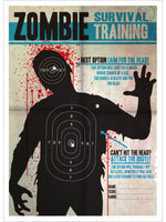 Zombie Survival Training Mini Poster