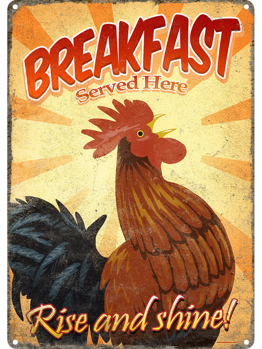 Rise & Shine Tin Sign
