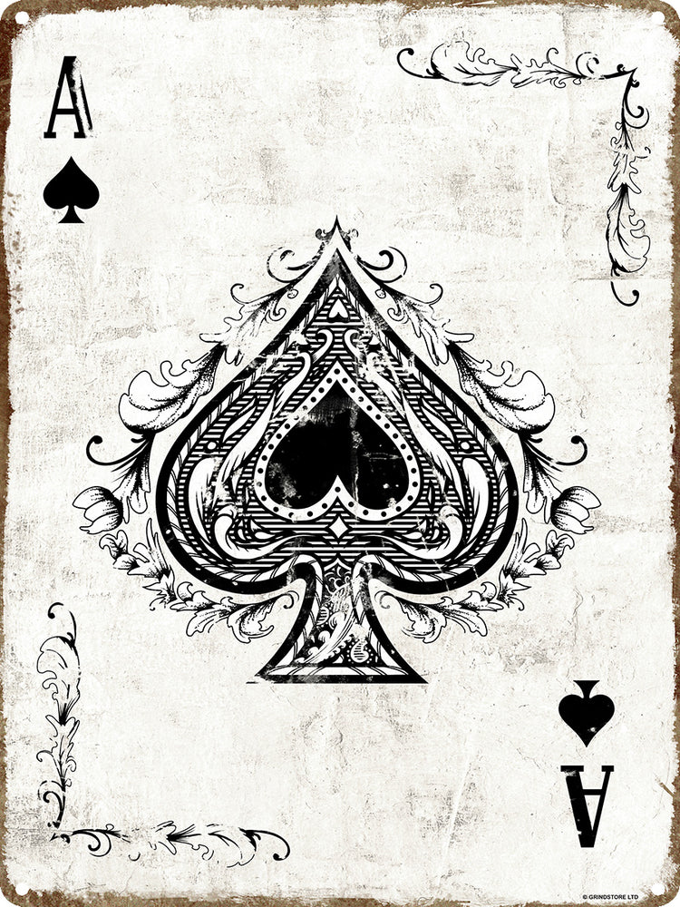 The Ace of Spades Tin Sign