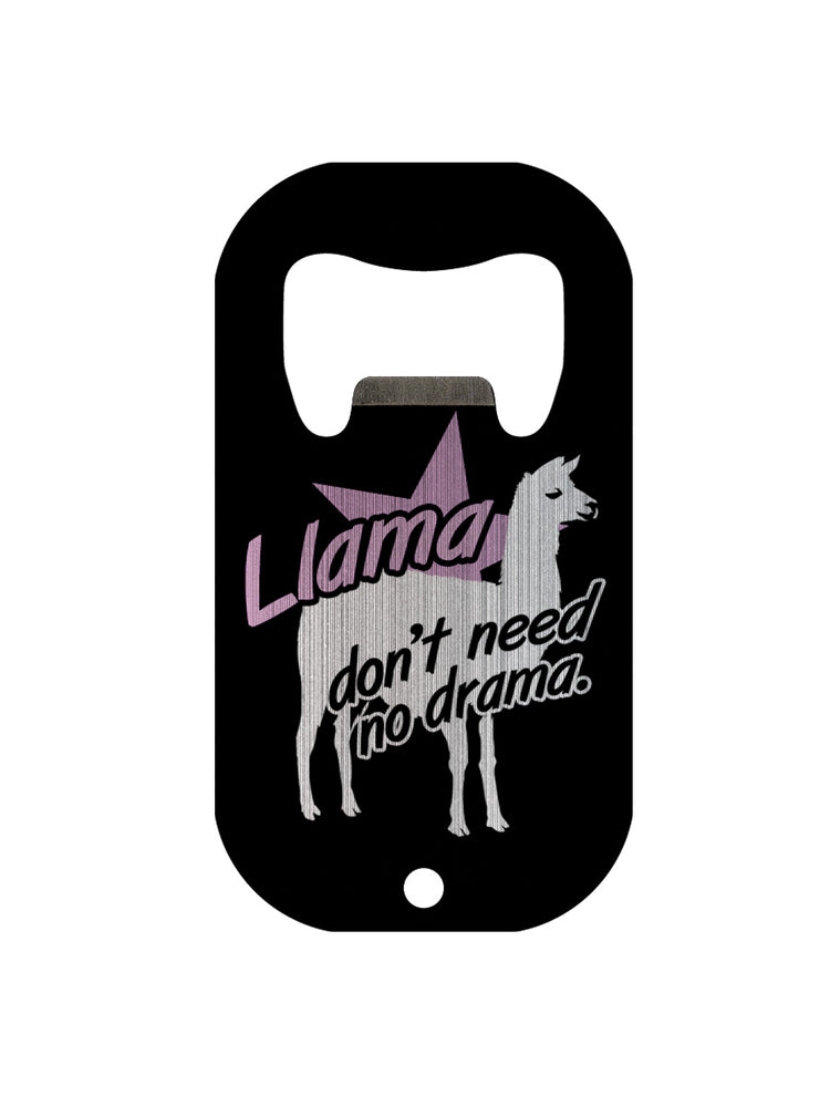 Llama Don't Need No Drama Mini Bar Blade Bottle Opener