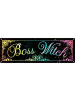Boss Witch Slim Tin Sign