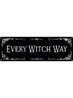 Every Witch Way Slim Tin Sign