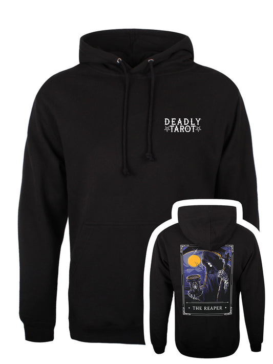 Deadly Tarot Legends - The Reaper Unisex Black Pullover Hoodie